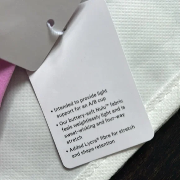 LULULEMON ALIGN V-NECK BRA A/B IN DAHLIA MAUVE (DHMU) SZ 8 NWT